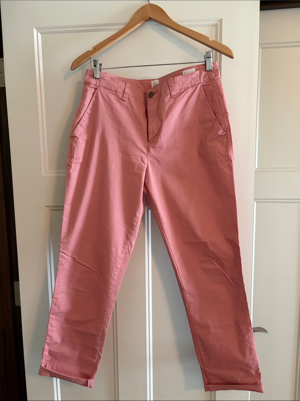 GAP Pink Cropped Chino Pants